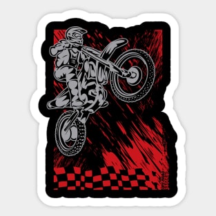 Dirtbike Mudding Sticker